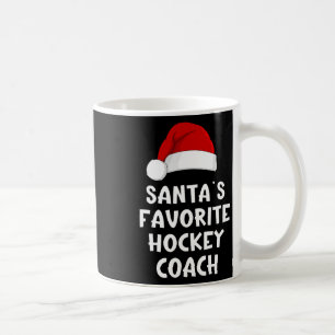 Weihnachtsmanns Lieblings-Hockey-Trainer Lustiges Kaffeetasse