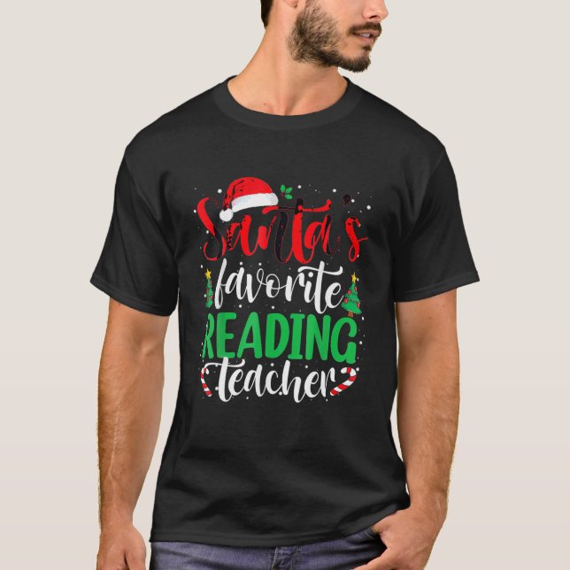 Weihnachtsmann's Lieblings-Lehrer Weihnachten T-Shirt (Vorderseite)