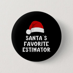 Weihnachtsmanns Lieblings-Schätzer Lustiger Xmas-S Button