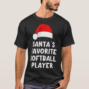 Weihnachtsmanns Lieblings-Softll-Player Lustiger X T-Shirt