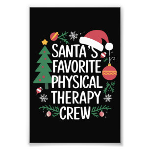 Weihnachtsmanns Lieblings-Team für Physiotherapie  Fotodruck