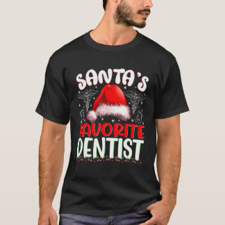 Weihnachtsmanns Lieblings-Zahnarzt Weihnachten T-Shirt