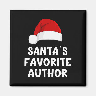 Weihnachtsmanns Lieblingsautor Lustiger Weihnachts Magnet