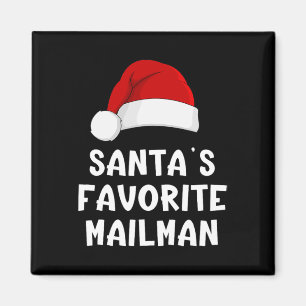 Weihnachtsmanns Lieblingsbriefträger Lustiger Weih Magnet