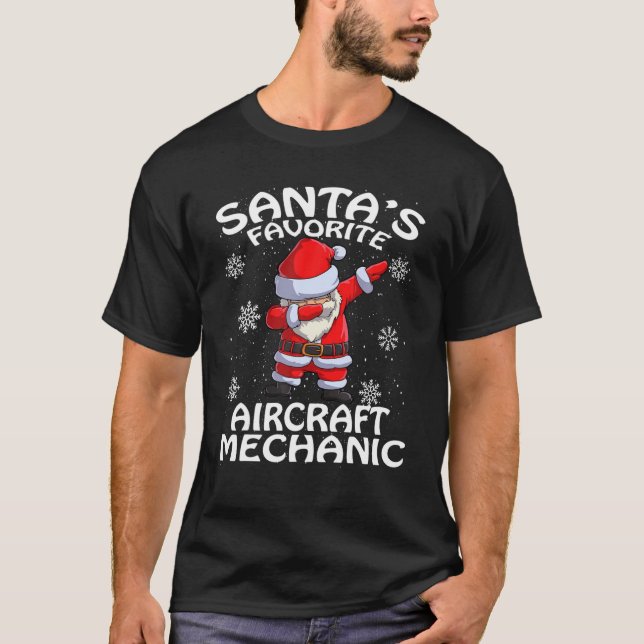 Weihnachtsmann's Lieblingsflugzeug T-Shirt (Vorderseite)