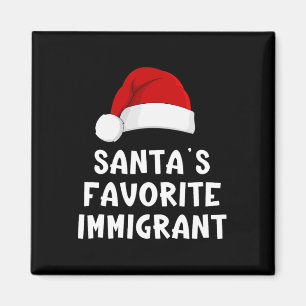 Weihnachtsmanns Lieblingsimmigrant Lustiger Xmas-S Magnet