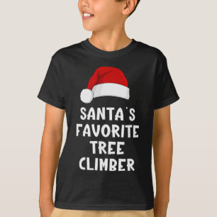 Weihnachtsmanns Lieblingskletterer Lustiger Weihna T-Shirt