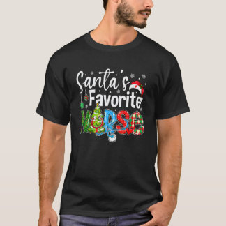 Weihnachtsmanns Lieblingskrankenschwester Weihnach T-Shirt