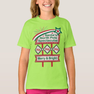 Weihnachtsmanns Retro-Marquee – Ho Ho Ho Frohe und T-Shirt