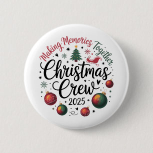 Weihnachtsmannschaft 2025 passende Familiensgruppe Button