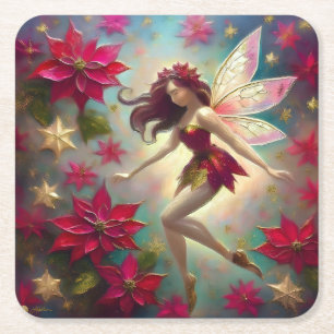 Weihnachtsmannschaft - Auburn Hair Rechteckiger Pappuntersetzer