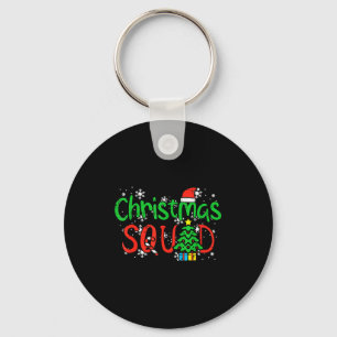 Weihnachtsmannschaft Familie Xmas Crew Männer Frau Schlüsselanhänger
