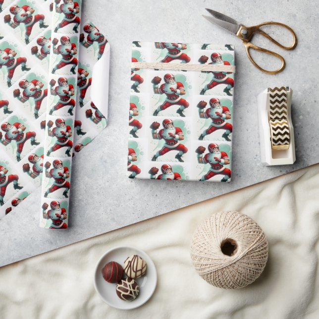 Weihnachtsmannschaft Geschenkpapier (Basteln)
