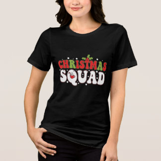 Weihnachtsmannschaft | Lustiges passendes Holiday- Tri-Blend Shirt