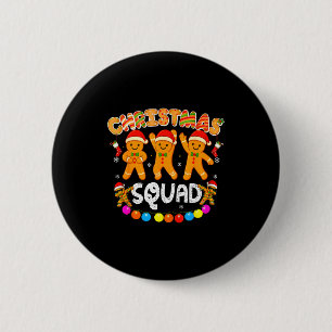 Weihnachtsmannschaft Lustiges Xmas Lebkuchen Famil Button