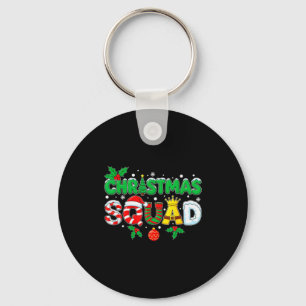 Weihnachtsmannschaft Santa Dabbing Elf Familie pas Schlüsselanhänger