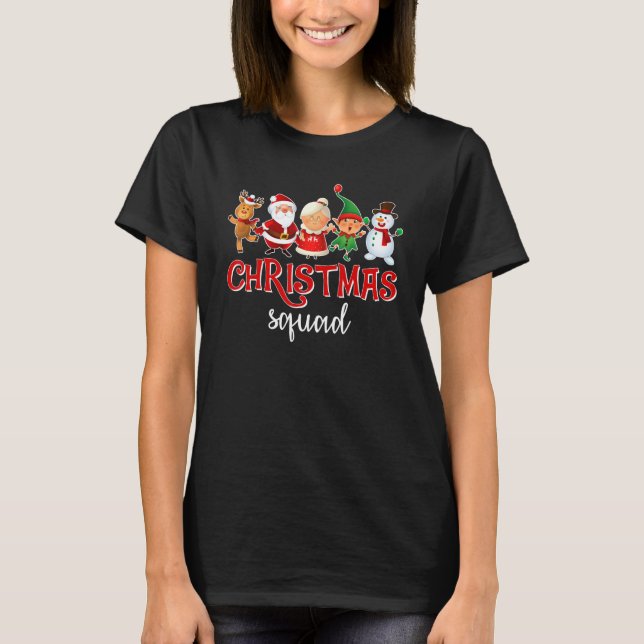 Weihnachtsmannschaft Santa Rentier Jungen Mädchen  T-Shirt (Vorderseite)