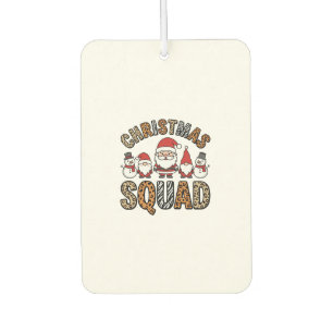 Weihnachtsmannschaft Santa Schneemann Leoparden-Dr Autolufterfrischer