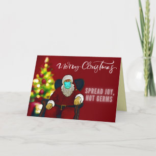 Weihnachtsmannschaft Spread Freude nicht Germs Cov Karte