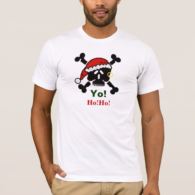 Weihnachtsmannschaft und Kreuzknochen Weihnachts-T T-Shirt (Vorderseite)