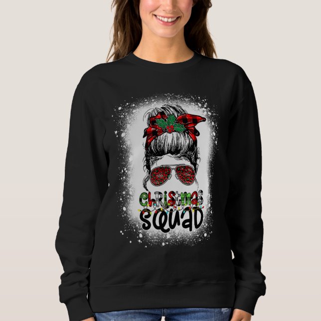 Weihnachtsmannschaft Xmas Baumlichter Leopard Unor Sweatshirt (Vorderseite)