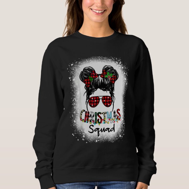 Weihnachtsmannschaft Xmas Baumlichter Leopard Unor Sweatshirt (Vorderseite)