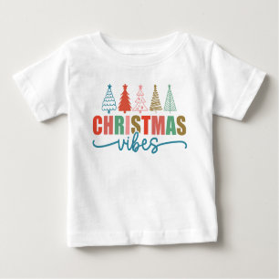 Weihnachtsmäntel - farbenfrohe Urlaubsmuster Baby T-shirt