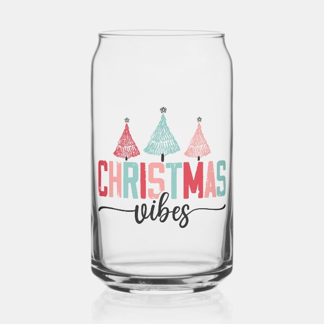 Weihnachtsmäntel - festes Baumdesign Dosenglas (Vorderseite)