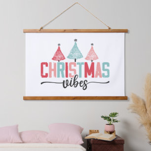 Weihnachtsmäntel - festes Baumdesign Wandteppich Mit Holzrahmen