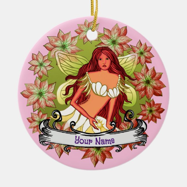 Weihnachtsmärchen Keramik Ornament (Vorne)