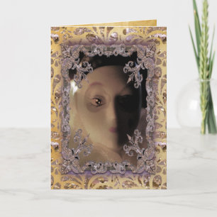 Weihnachtsmarionette viktorianisch feiertagskarte