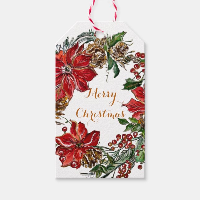 Weihnachtsmarke Geschenkanhänger (Vorderseite)