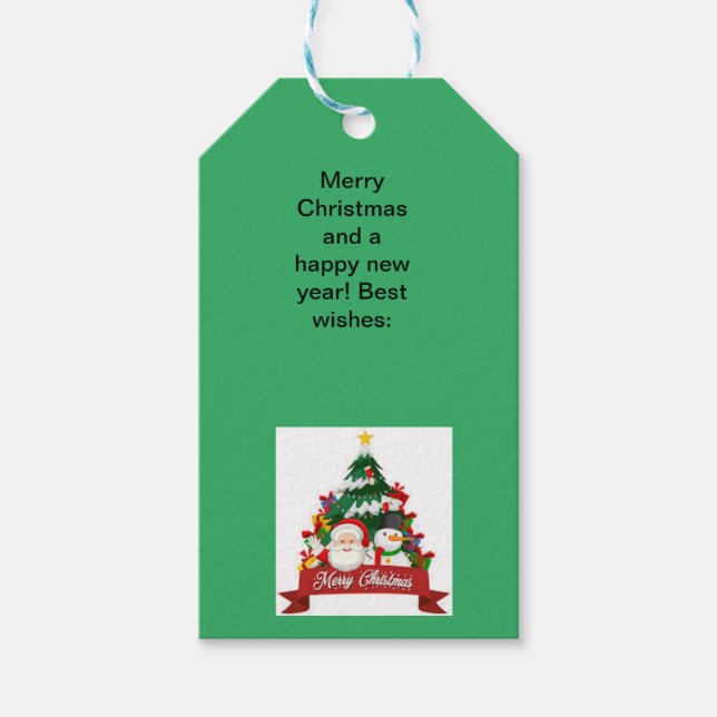 Weihnachtsmarke Geschenkanhänger (Vorderseite)