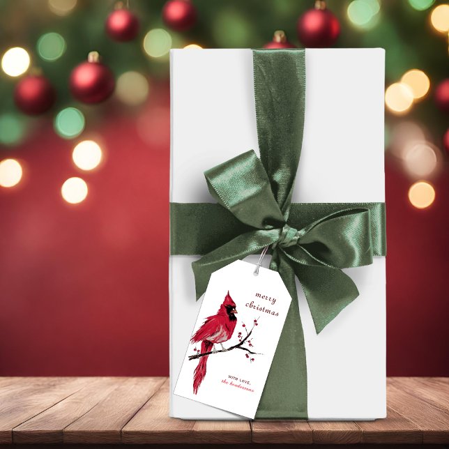 Weihnachtsmarken für Wasserfarben Kardinal Geschenkanhänger (Von Creator hochgeladen)