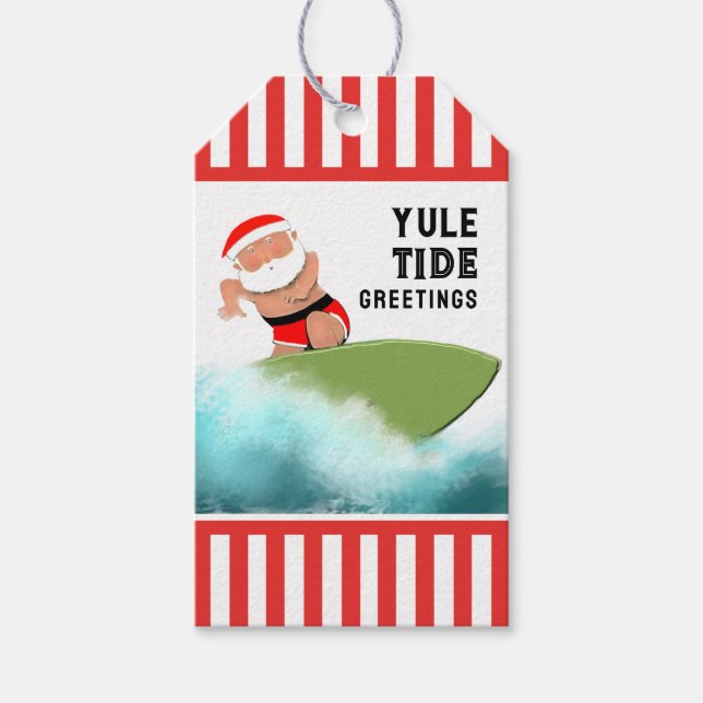 Weihnachtsmarken Geschenkanhänger (Vorderseite)