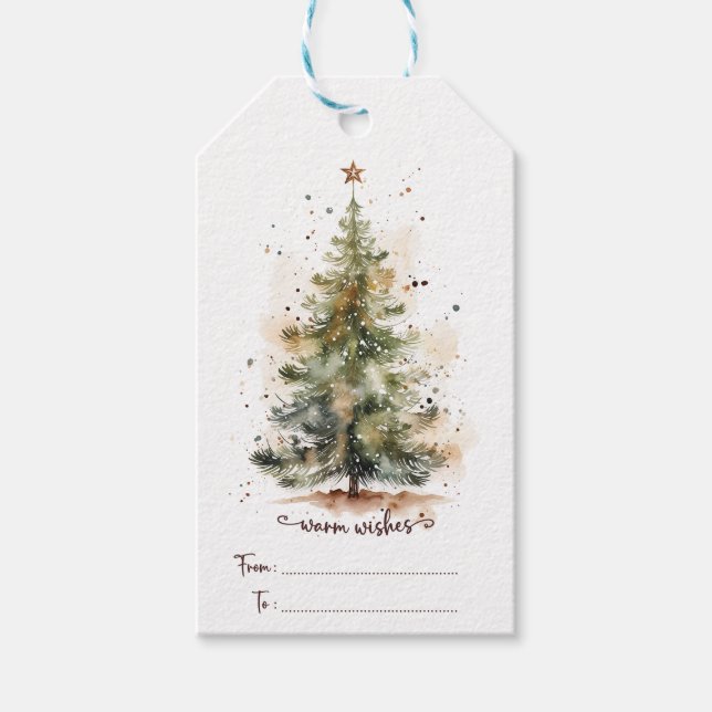 Weihnachtsmarken Geschenkanhänger (Vorderseite)