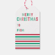 Weihnachtsmarken in Grün und Rotem Streifen