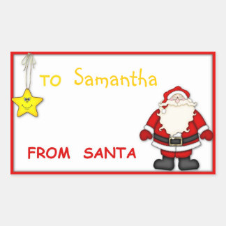 Weihnachtsmarken Rechteckiger Aufkleber