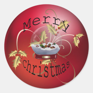 Weihnachtsmarken Runder Aufkleber