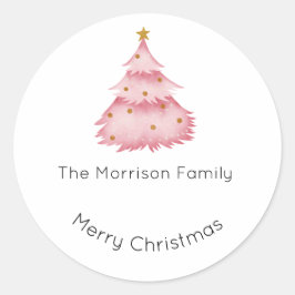 Weihnachtsmarken, Weihnachtskleber, Geschenke Runder Aufkleber