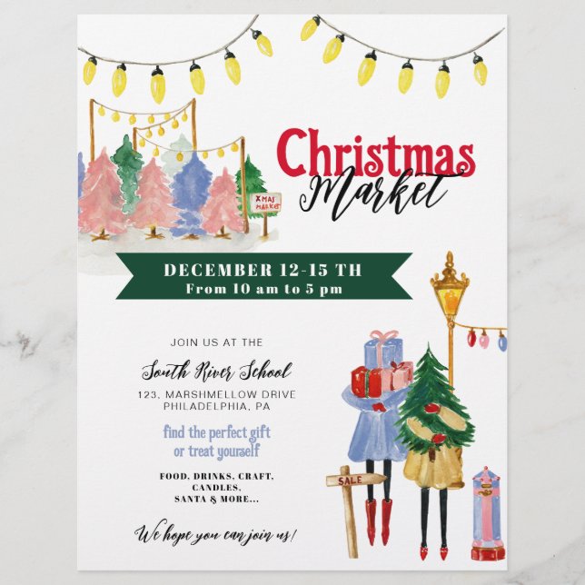 Weihnachtsmarkt, Festspielhaus Flyer (Vorne)