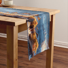 Weihnachtsmarkt in den Bergen - Brauch Kurzer Tischläufer