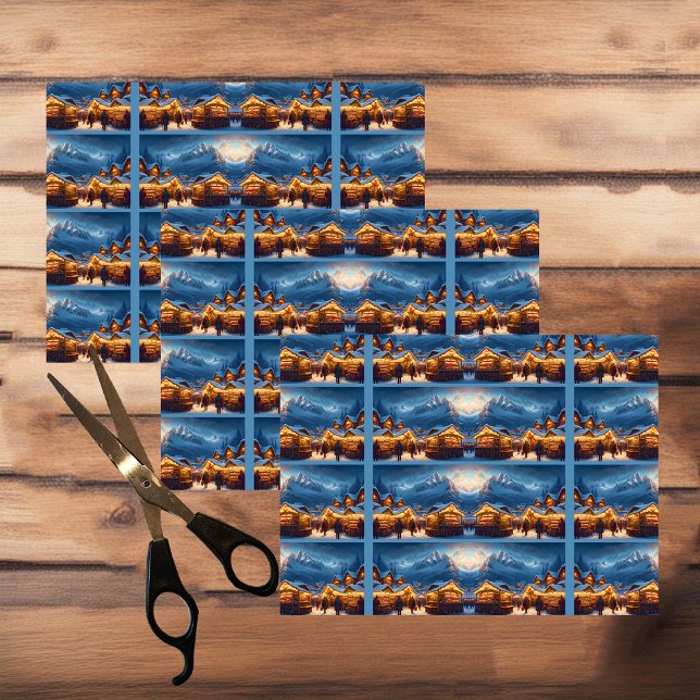 Weihnachtsmarkt in den Bergen - Brauch Seidenpapier (Von Creator hochgeladen)