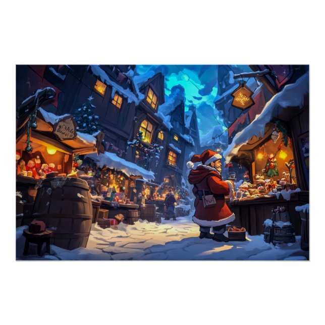 Weihnachtsmarkt Poster (Vorderseite)