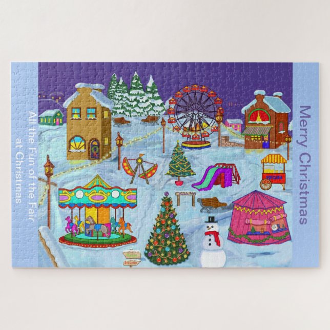 Weihnachtsmarkt Puzzle (Horizontal)