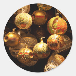 Weihnachtsmarkt Runder Aufkleber