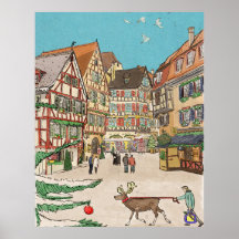 Weihnachtsmarkt Straßburg Frankreich Retro inspiri