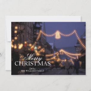 Weihnachtsmarktlichter Feiertagskarte