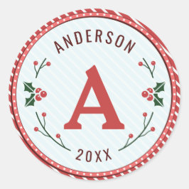 Weihnachtsmarquee Monogram Stickers