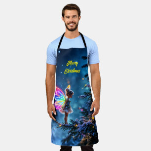 Weihnachtsmärsche Winterwald festliche Magie Schürze